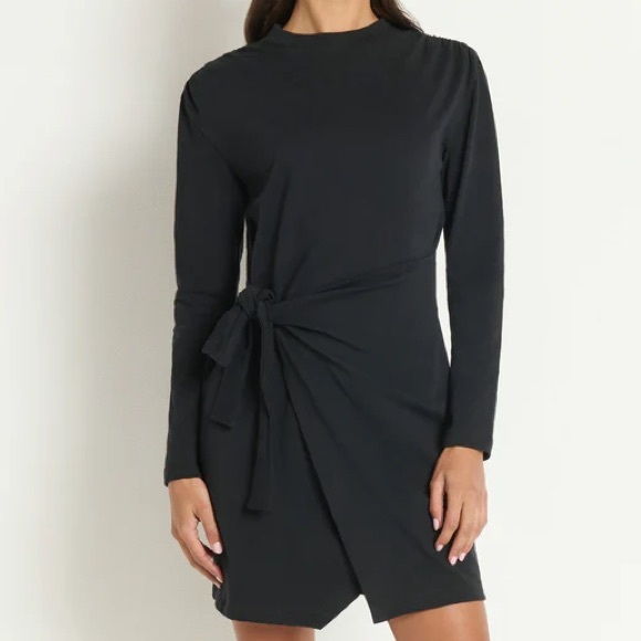 Nation LTD Taylor Long-Sleeve Wrap Tie Dress - Picture 6 of 8